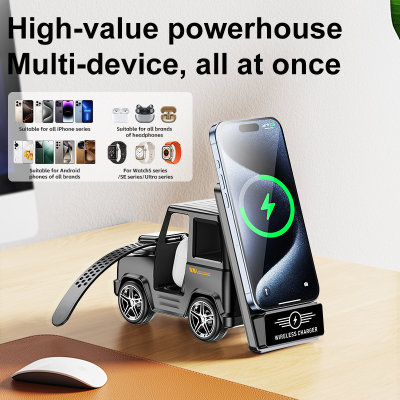 Watch Watch Xs - Caricabatterie wireless multifunzione 3-in-1 per iPhone
