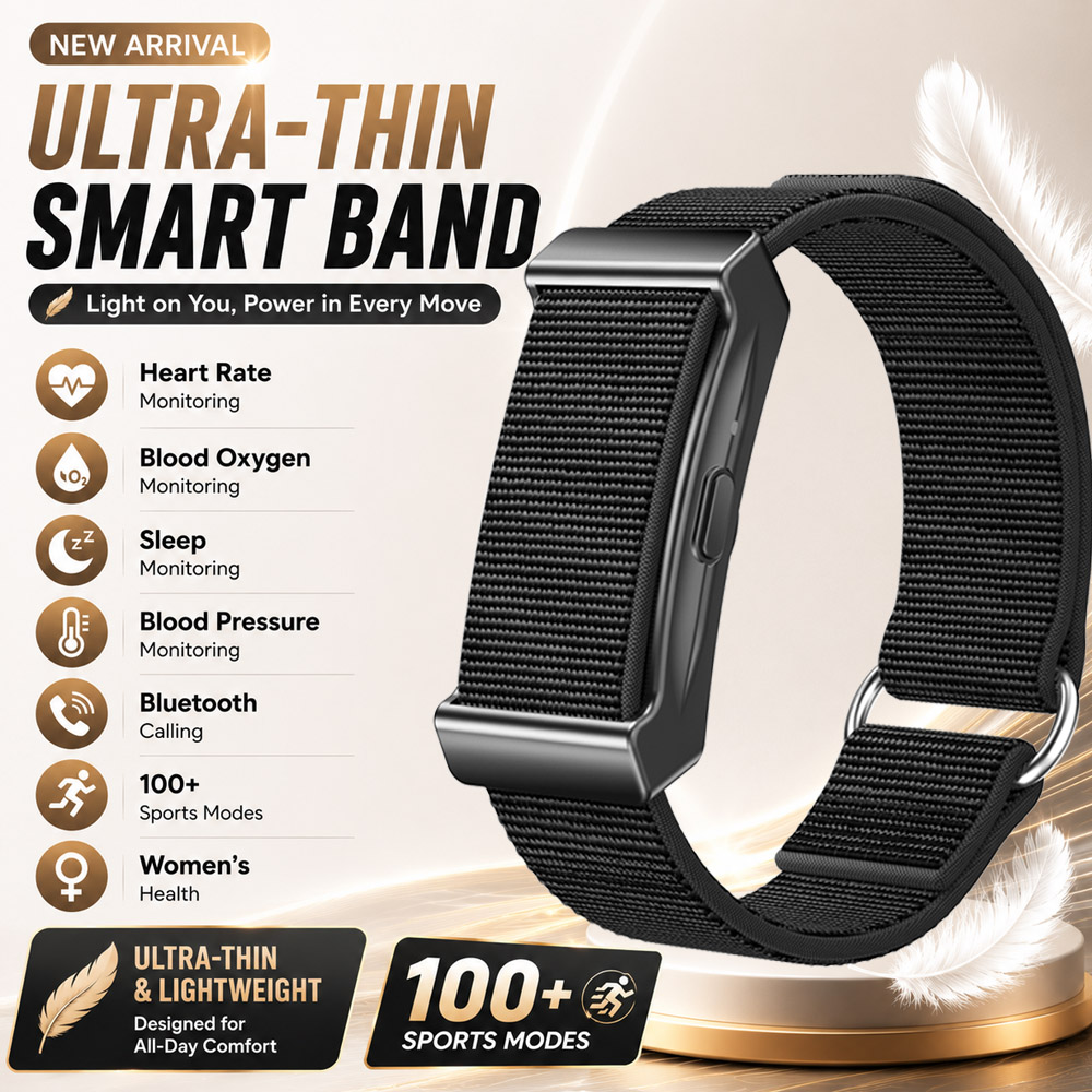 Smartwatch Slim Watches For Men - 2026 Nuovo Braccialetto Intelligente Ultra-Sottile per