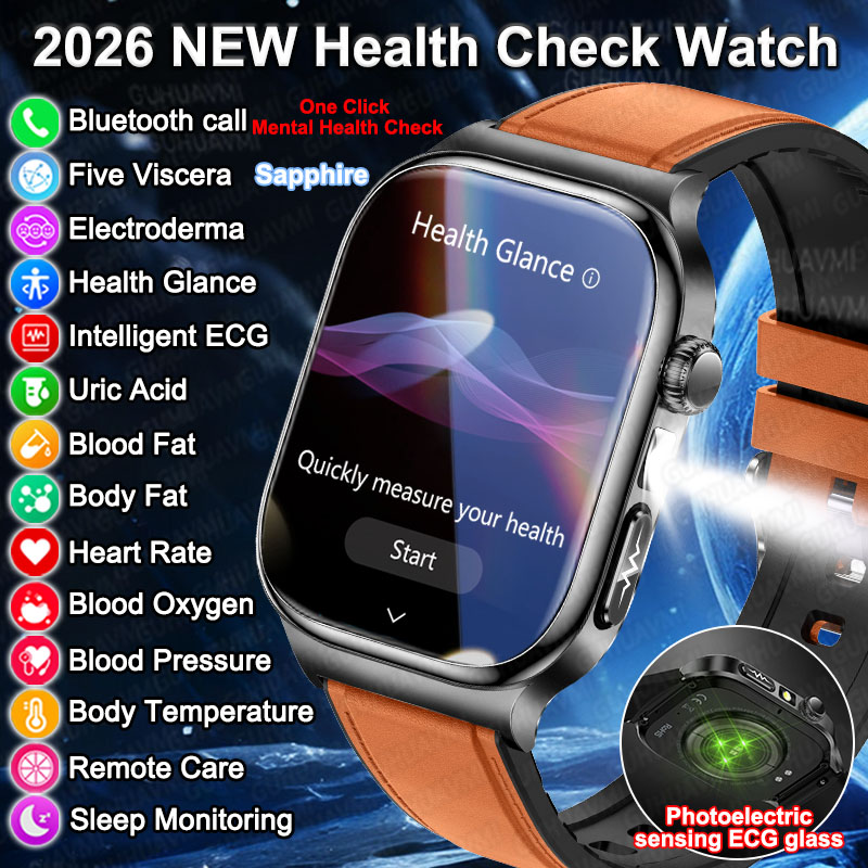 Smartwatch Health Watches For Men - Nuovo Smartwatch 2026 per Diagnosi Accurata