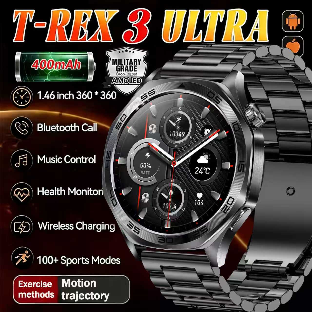 Smartwatch Health Watches For Men - Smartwatch Uomo 2026 con Schermo LED