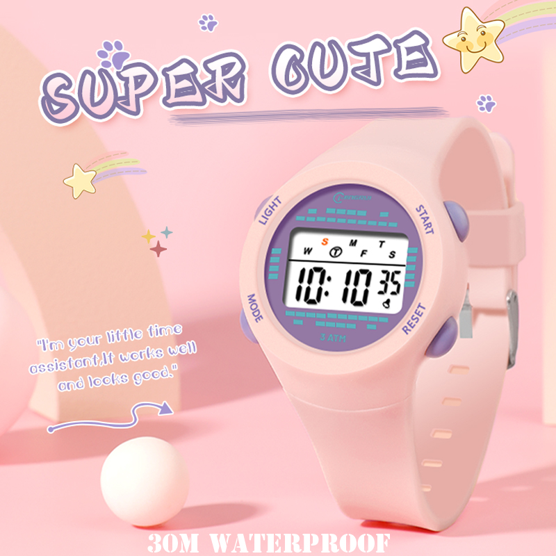 Smartwatch Digital Watches For Kid Girl - Orologio elettronico per bambini Ragazza Rosa