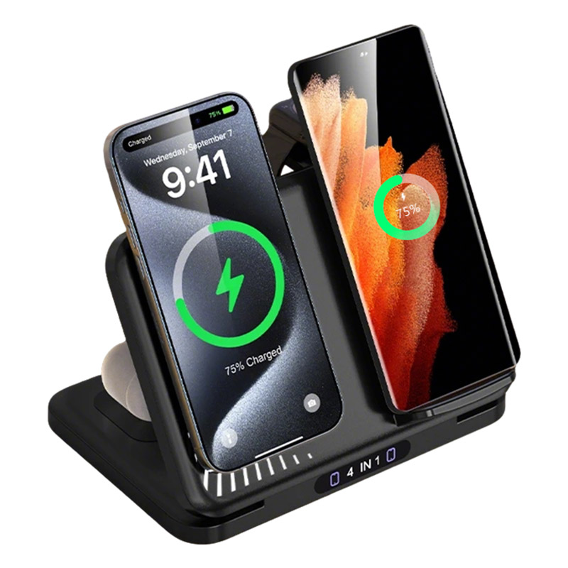 Smartwatch Phone Watches - Supporto per caricabatterie wireless doppio telefono