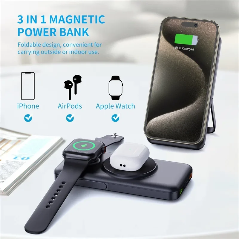 Power Bank Wireless 3-in-1 da  - Watch Watch Xs recensione e prezzo