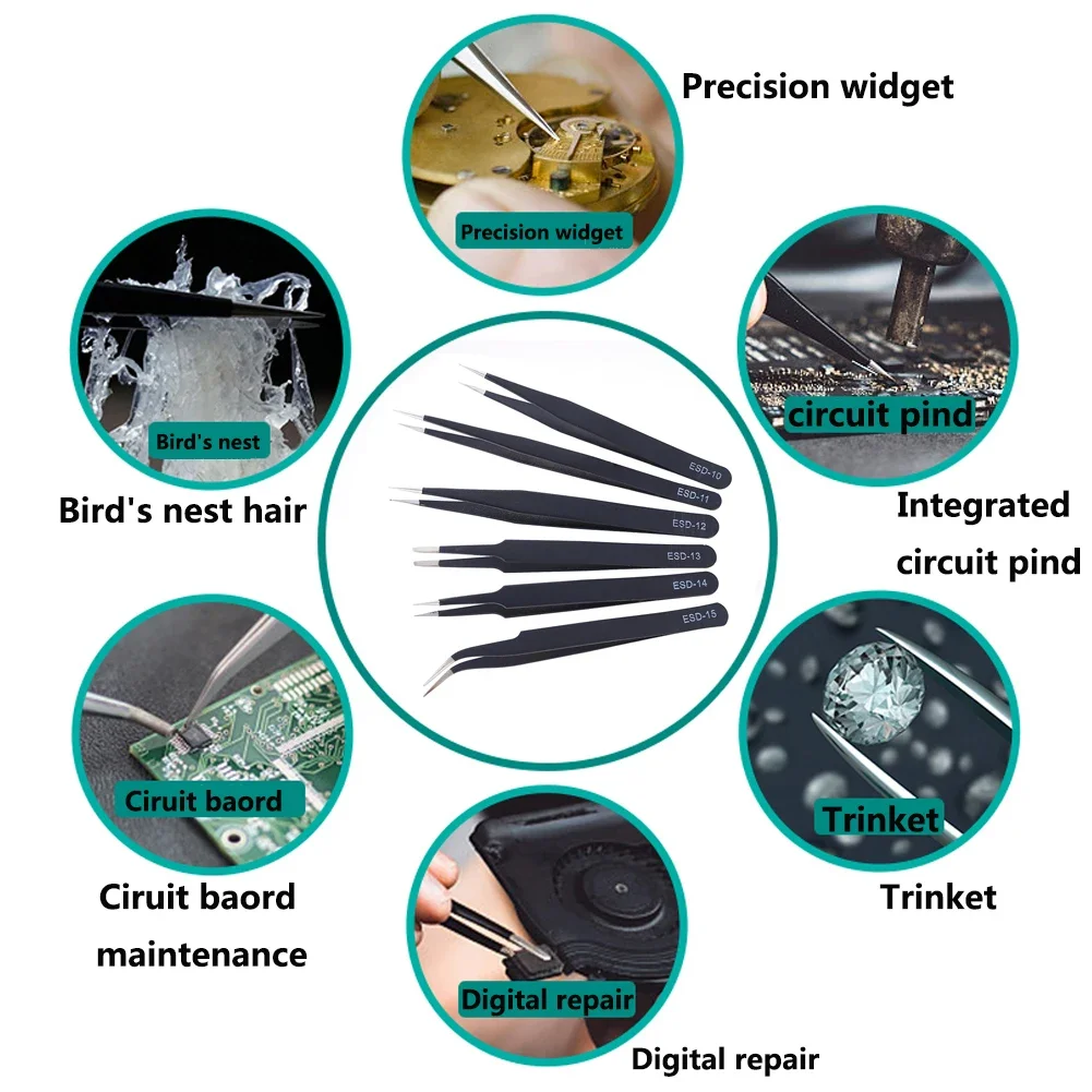 Set di 6 Pinzette Antistatiche - Watch Watch Xs recensione e prezzo