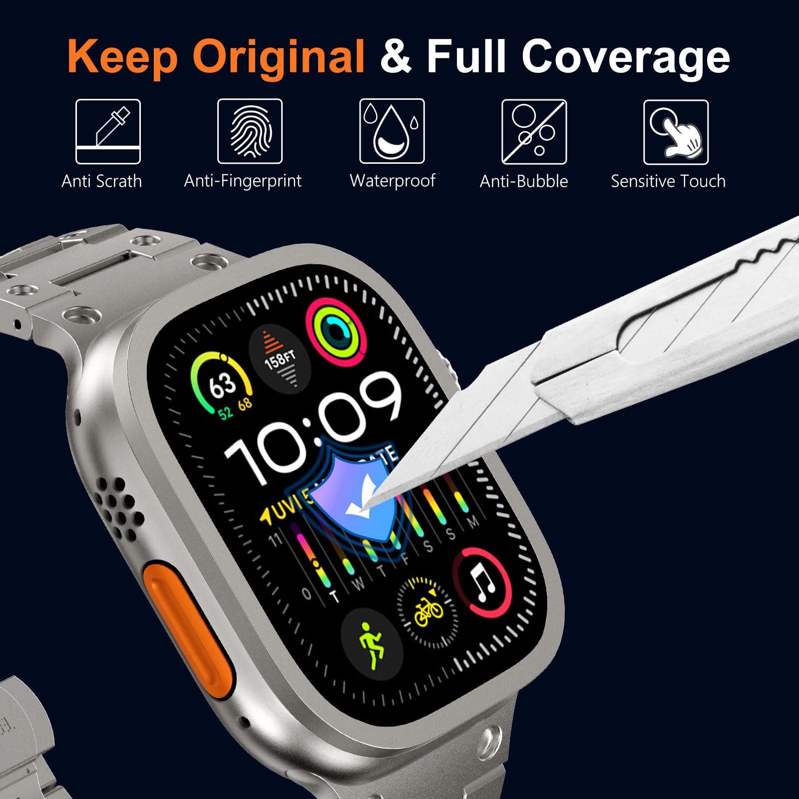Vetro temperato per Apple Watc - Smartwatch Watches For Men recensione e prezzo