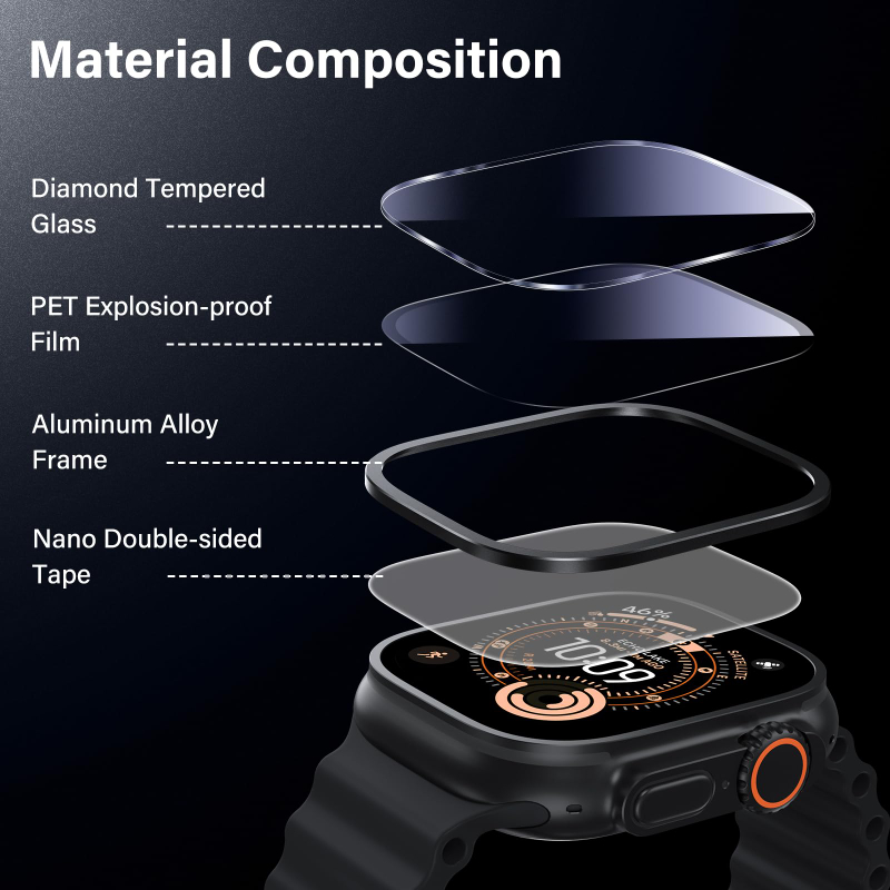 Custodia in lega di alluminio  - Smartwatch Watches For Men recensione e prezzo