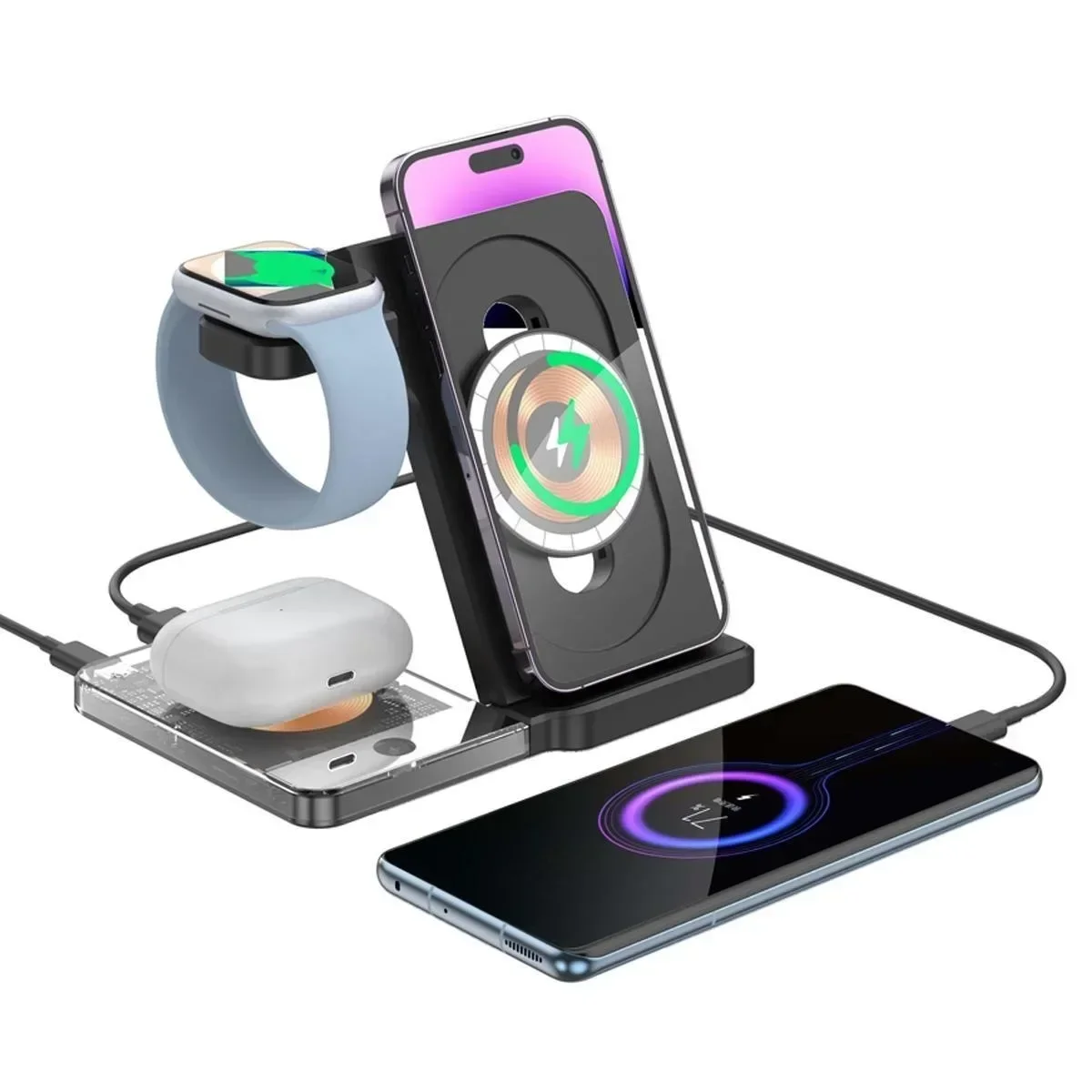 Supporto di ricarica wireless  - Smartwatch Phone Watches recensione e prezzo